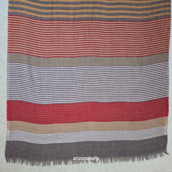 Opal Merino Striped Scarf Australia Fair-Trade Sustainable - Picture 13 of 16
